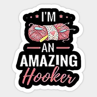 I'm An Amazing Hooker: Keep Track of Patterns, Yarns, Hooks, Designs Sticker